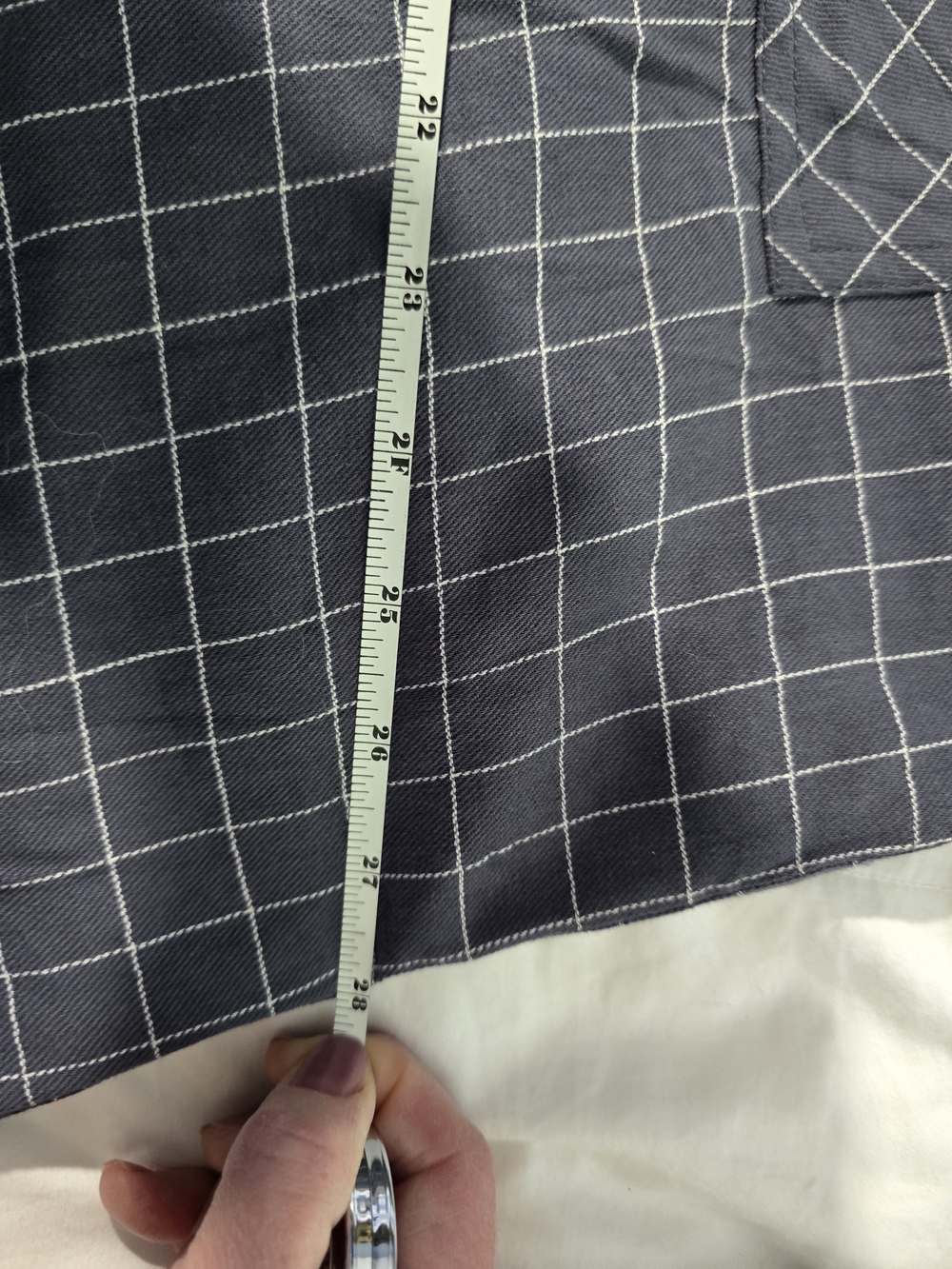 NWT 2Easel Navy Wide-Leg Pants with White Windowpane Grid - Picture 12 of 14